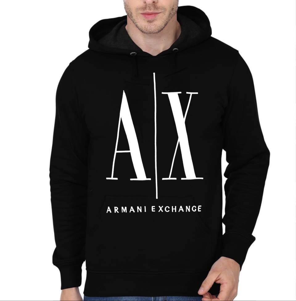 Armani Exchange Black Hoodie - Swag Shirts