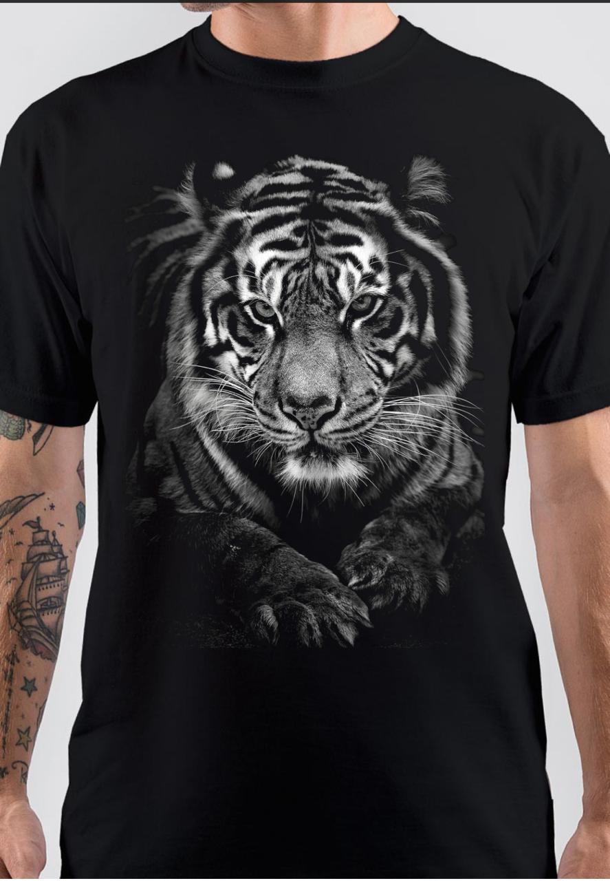 Tiger Black T-Shirt - Swag Shirts