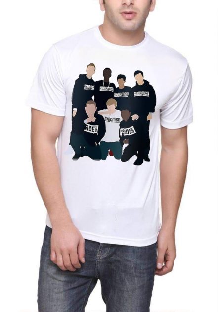 Sidemen Half Sleeve White T-Shirt