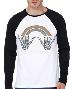 Louis Tomlinson Rainbow Skeleton Full Sleeve T-Shirt