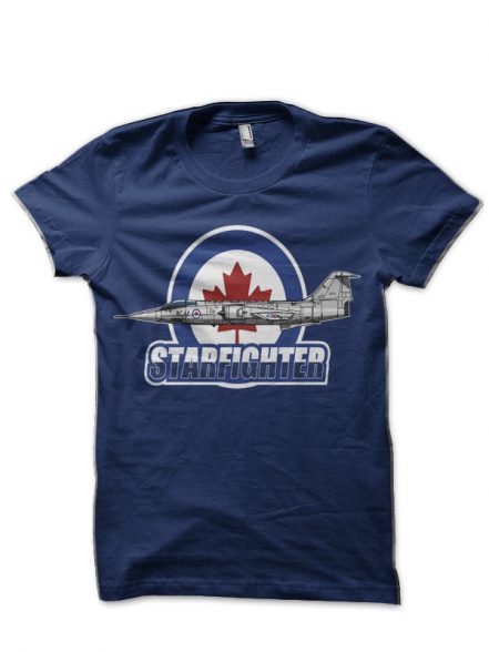 Canadian F-104 Starfighter Navy Blue T-Shirt