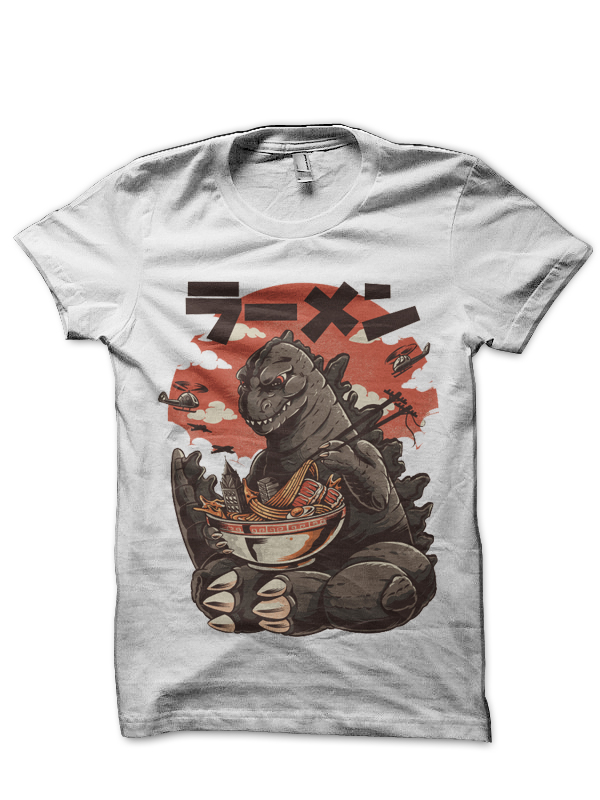 Kaiju’s Ramen White T-Shirt | Swag Shirts