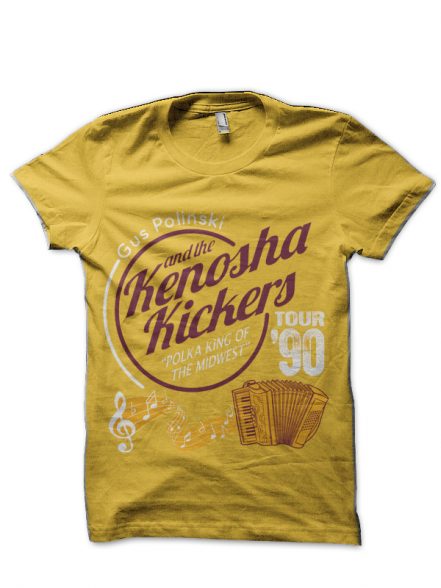 The Kenosha Kickers and Gus Polinski Yellow T-Shirt
