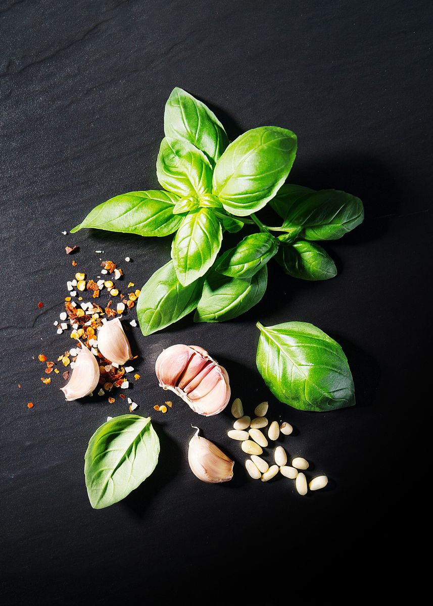 Garlic And Basil Poster - Image 3