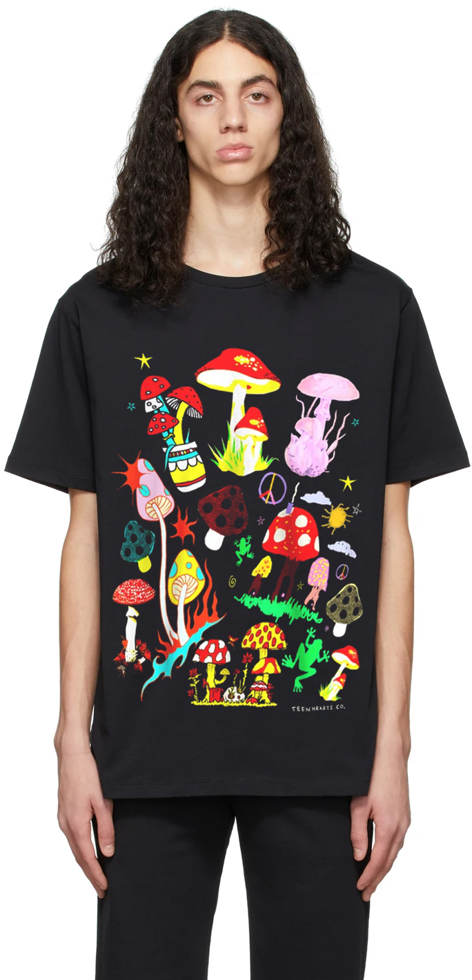 Mashup Mushroom Oversized Drop T-Shirt - Swag Shirts