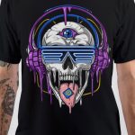 Psychedelic Melting Skull T-Shirt