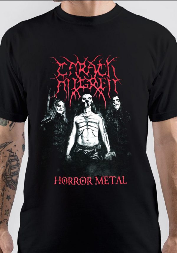 T-Shirt Homme Noir CARACH ANGREN - Neuf Avec Étiquettes - Taille S-234XL