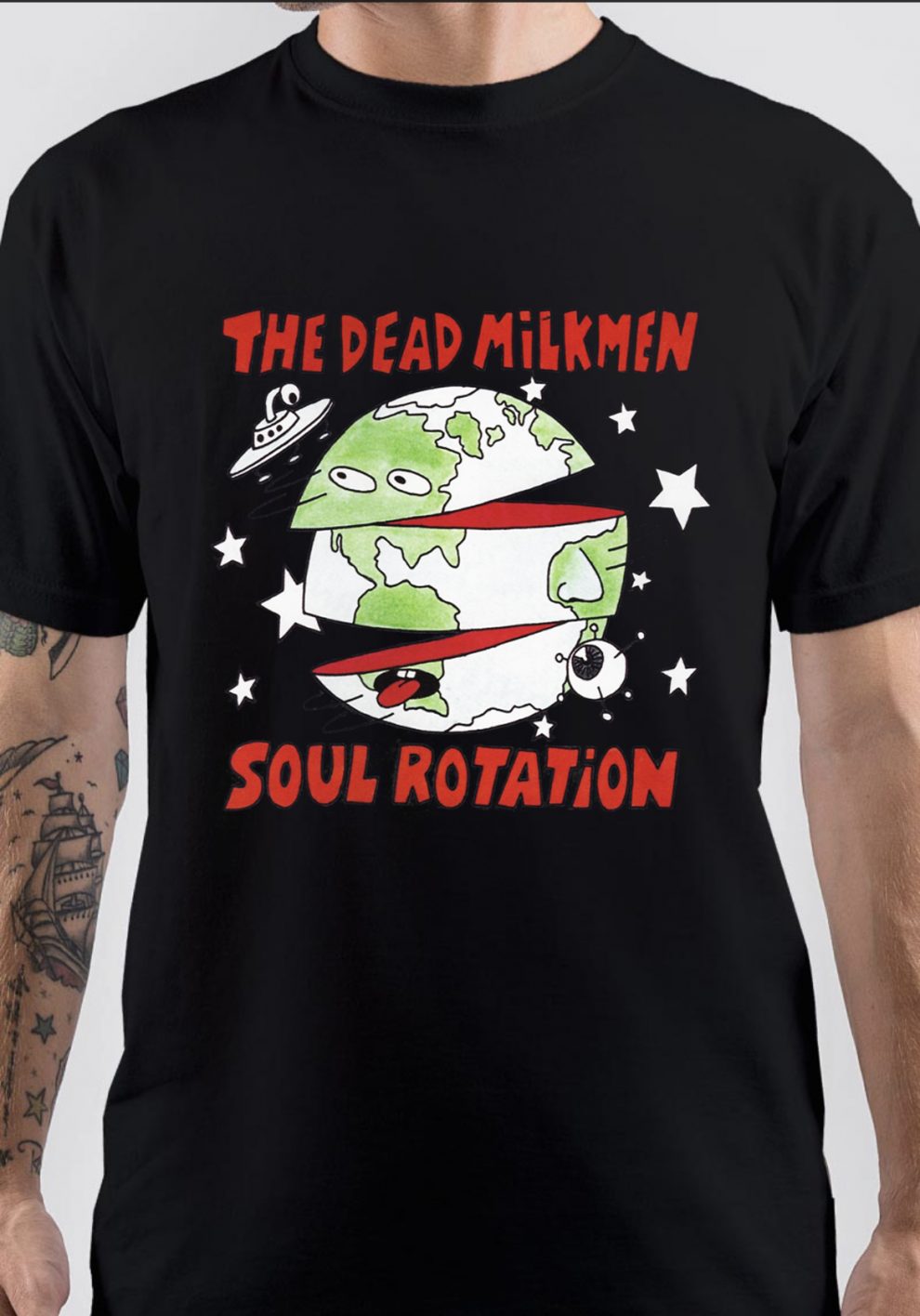 T-shirt The Dead Milkmen - Manches Courtes, Toutes Tailles S à 5XL, Coton, Imprimé Graphique