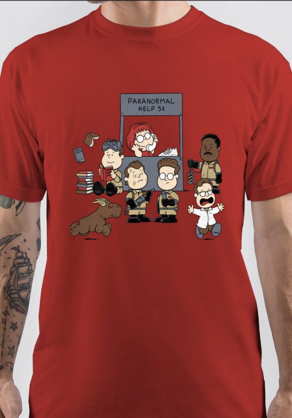Maglia A Maniche Corte Ghostbusters Con Distintivo - T-Shirt Ufficiale Ghostbusters