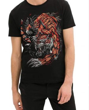 Red Japanese Tiger T-Shirt
