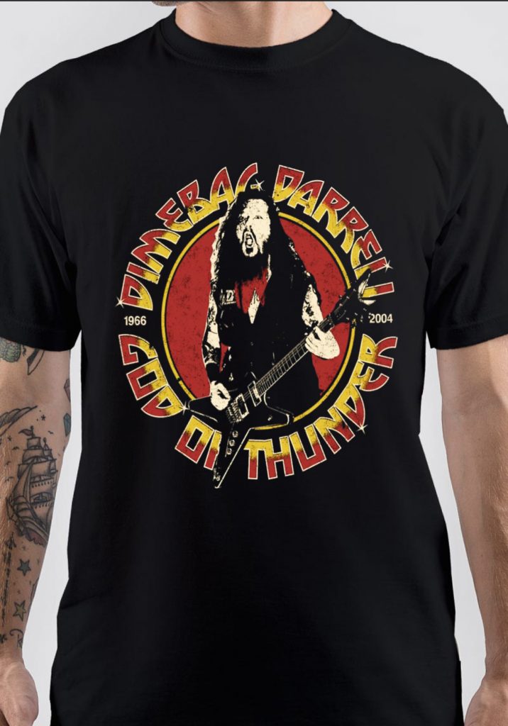DIMEBAG DARRELL T-SHIRT in 15 Colours NEW sizes S M L XL XXL rocktoons cartoons