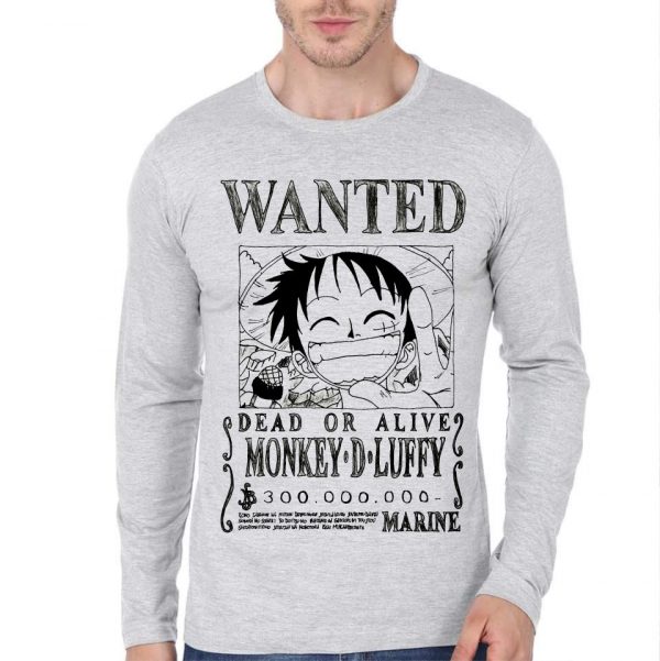 One Piece Full Sleeve T-Shirt