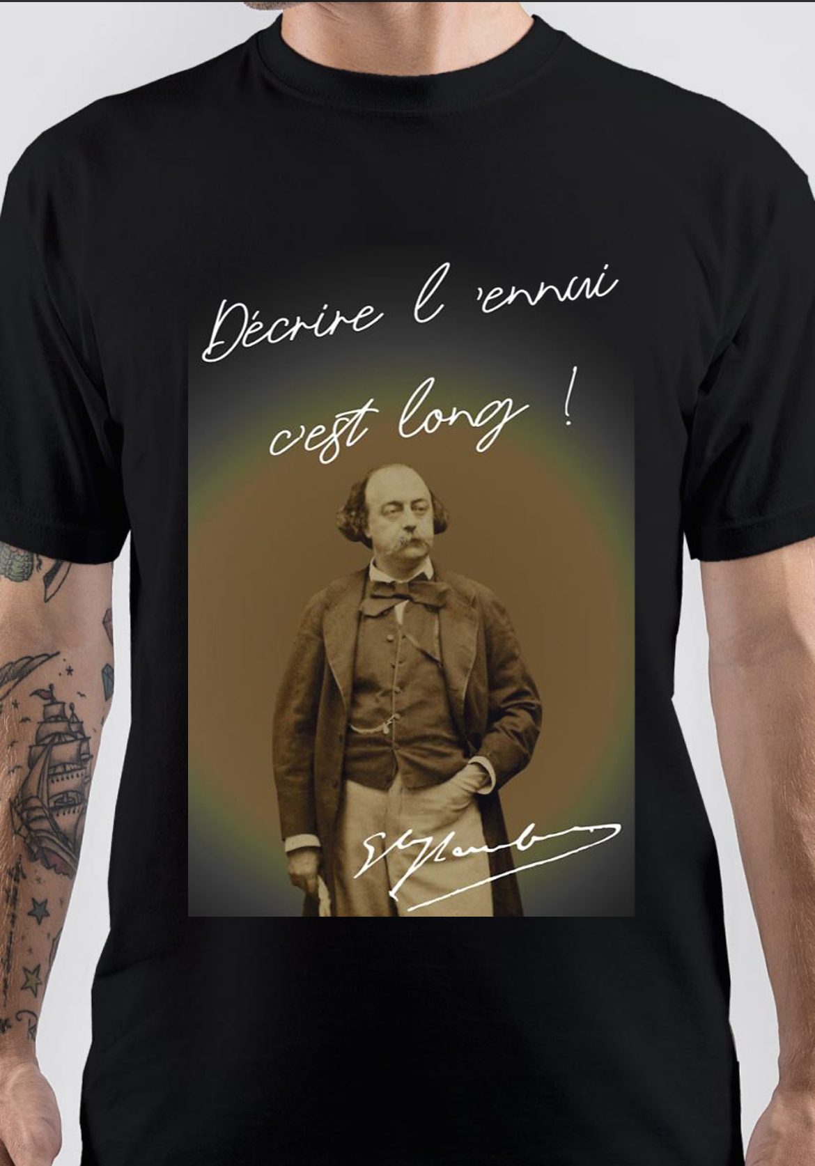 Gustave Flaubert T-Shirt And Merchandise