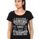 Legends Were Born In November Girls T-Shirt
