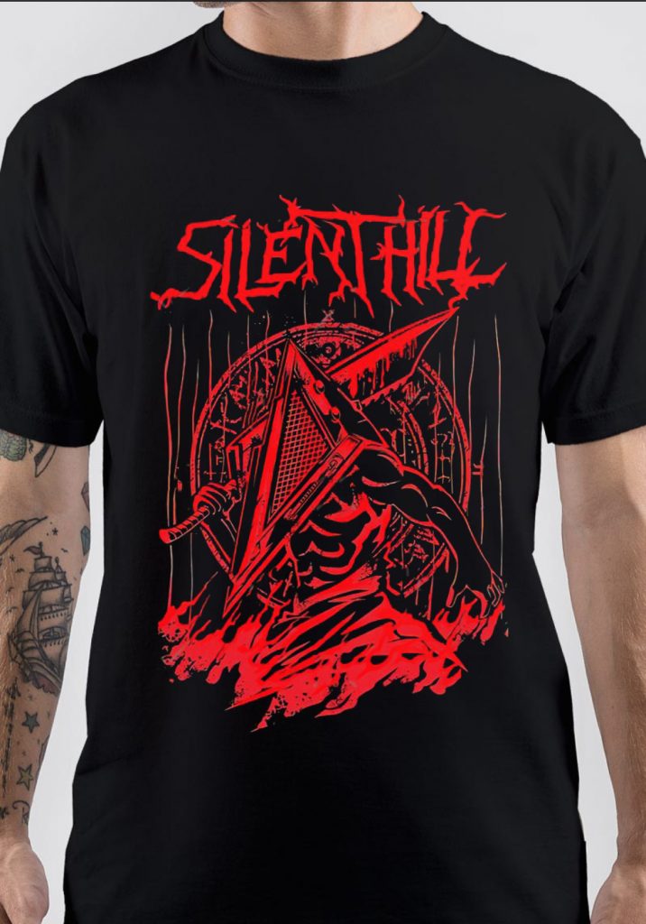 T-shirt Silent Hill II Rétro - Taille XL Noir, Motif Graphique - Neuf Avec étiquettes