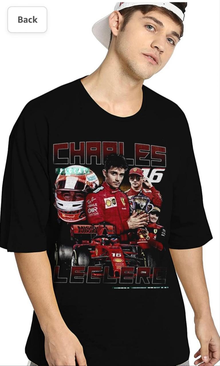 Charles Leclerc Oversized TShirt Swag Shirts