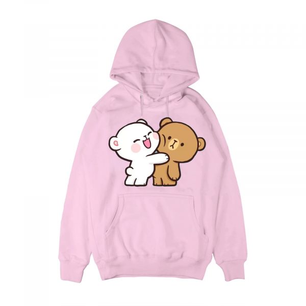 Pink Hoodies Milkmochabear Snapshot Hoodie Cute Unisex Drop