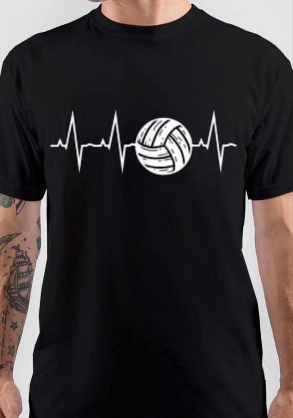 Pulse Heartbeat Volleyball T-Shirt