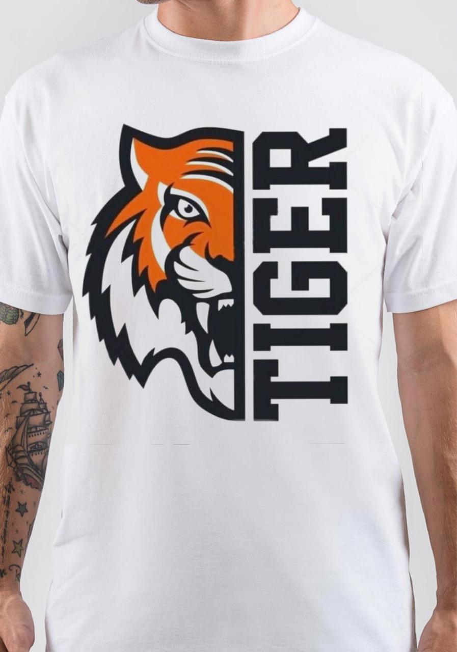Rædsel Nogen som helst Lavet af Tiger Logo T-Shirt - Swag Shirts