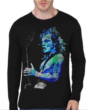 AC DC Guitarist Full Sleeve T-Shirt