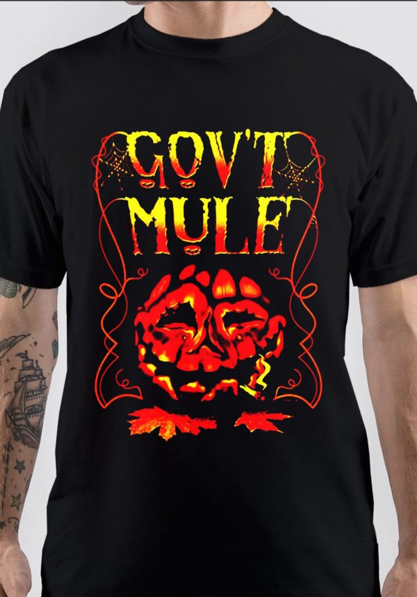 T-shirt GOV'T MULE Logo - Taille XL - Marque Gildan - Noir - État Très Bon
