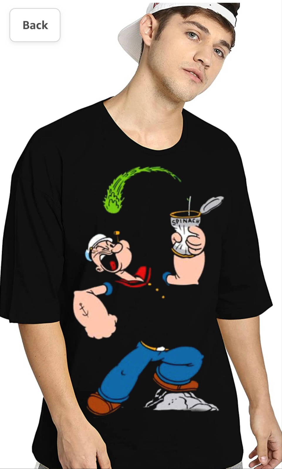 Popeye Oversized T-Shirt - Swag Shirts