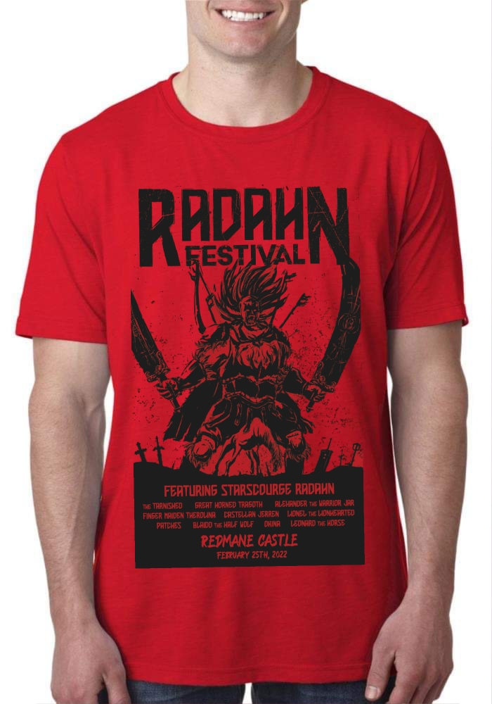 Radahn Festival Half Sleeve Red T-Shirt