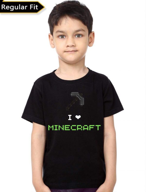 Minecraft Kids Black T-Shirt