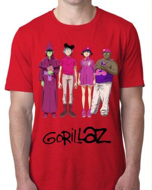 Gorillaz Red T-Shirt