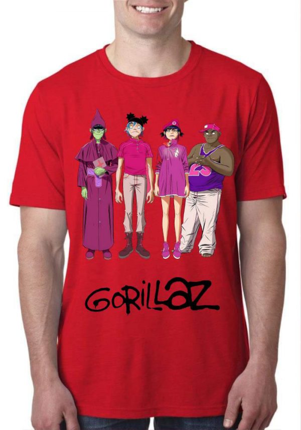 Gorillaz Red T-Shirt