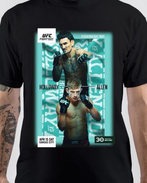 UFC FN KANSAS CITY HOLLOWAY Black T-Shirt