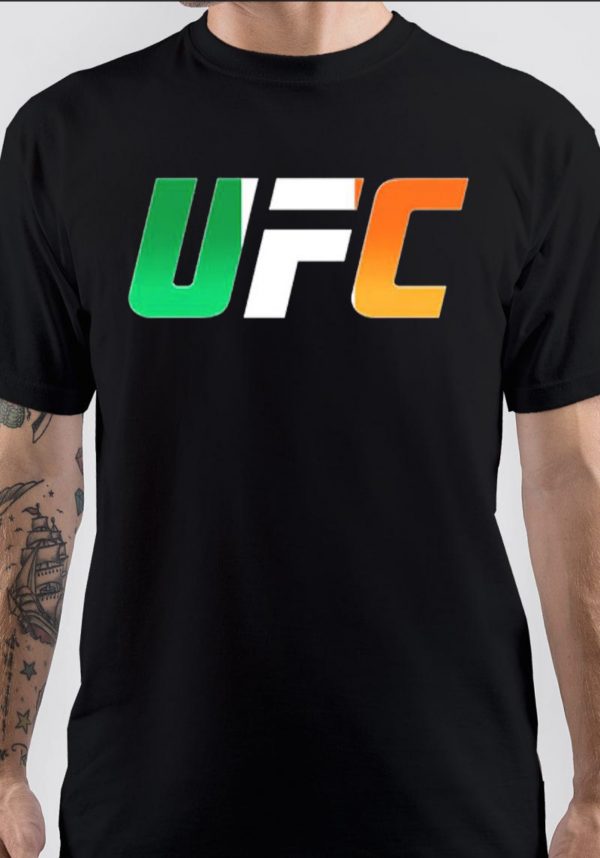 UFC IRELAND COUNTRY LOGO BLACK T-SHIRT