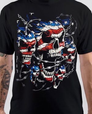 Patriotic Skulls T-Shirt