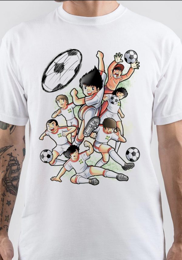 T-shirt Captain Tsubasa (Olive Et Tom) - Design Manga Football, Unisexe, Tailles S à 5XL, Coton, Neuf Avec étiquette