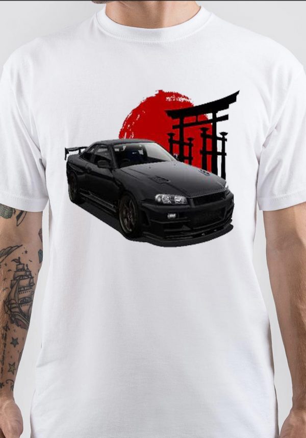 Nissan Skyline White T-Shirt