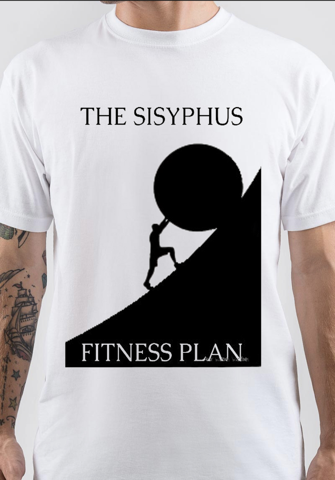 Sisyphus Happy T-Shirt And Merchandise
