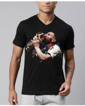 Lionel Messi V Neck T-Shirt