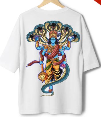KRISHNA VASUKI OVERSIZED T-Shirt - Image 3