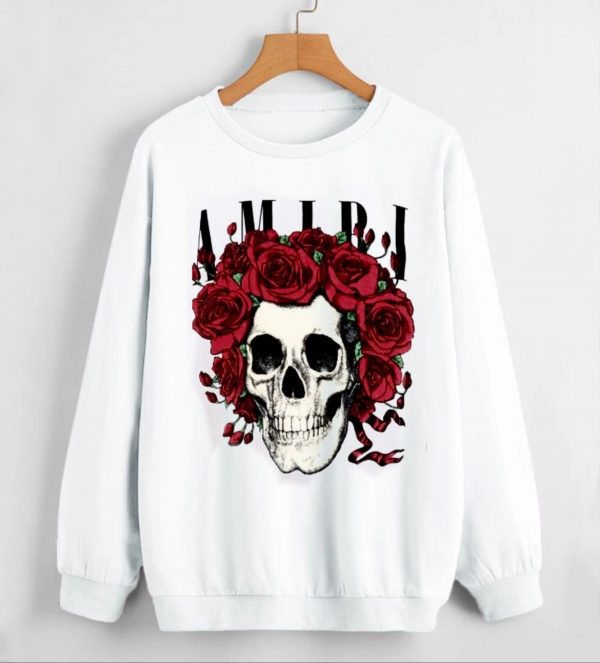 Amiri Grateful Dead Skull Crew Sweatshirt