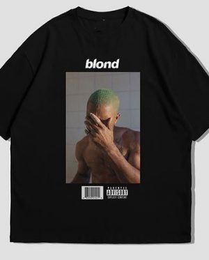 Blonde Oversized Black T-Shirt