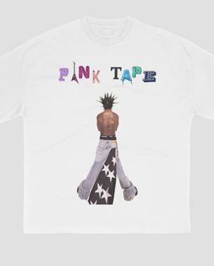 Pink Tape Oversized T-Shirt