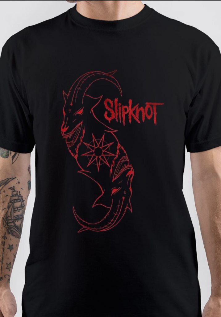 Slipknot Immagine Band T Shirt (Nero) - Medium