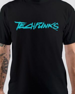 TECHPUNKS Black T-Shirt