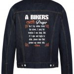 A Bikers Prayer Biker Denim Jacket