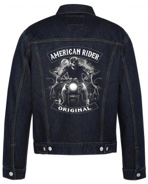 American Rider Biker Denim Jacket