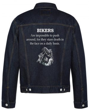 Are Impossible To Push Around Biker Denim Jacket