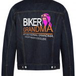 Biker Grandma Biker Denim Jacket