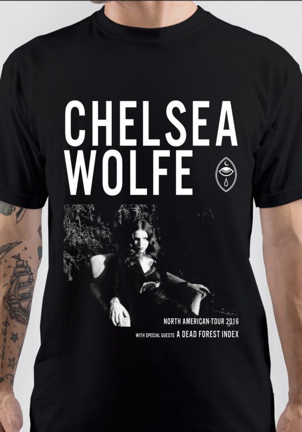 T-shirt Chelsea Wolfe Noir - Toutes Tailles S à 5XL - Coton - Neuf Avec Étiquettes - Cadeau Fans