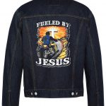 Fueled By Jesus Biker Denim Jacket