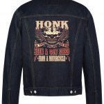 Honk If You've Never Seen A Gun Fired Biker Denim Jacket